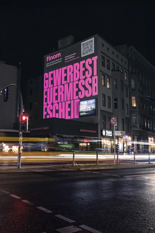 Finom Kampagne in Berlin